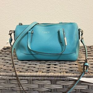 Coach Blue Leather Crossbody Bag